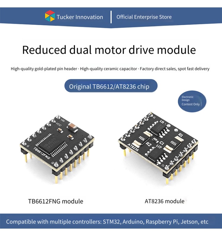 L298N Module - TB6612 Motor Drive Module AT8236 Dual-channel