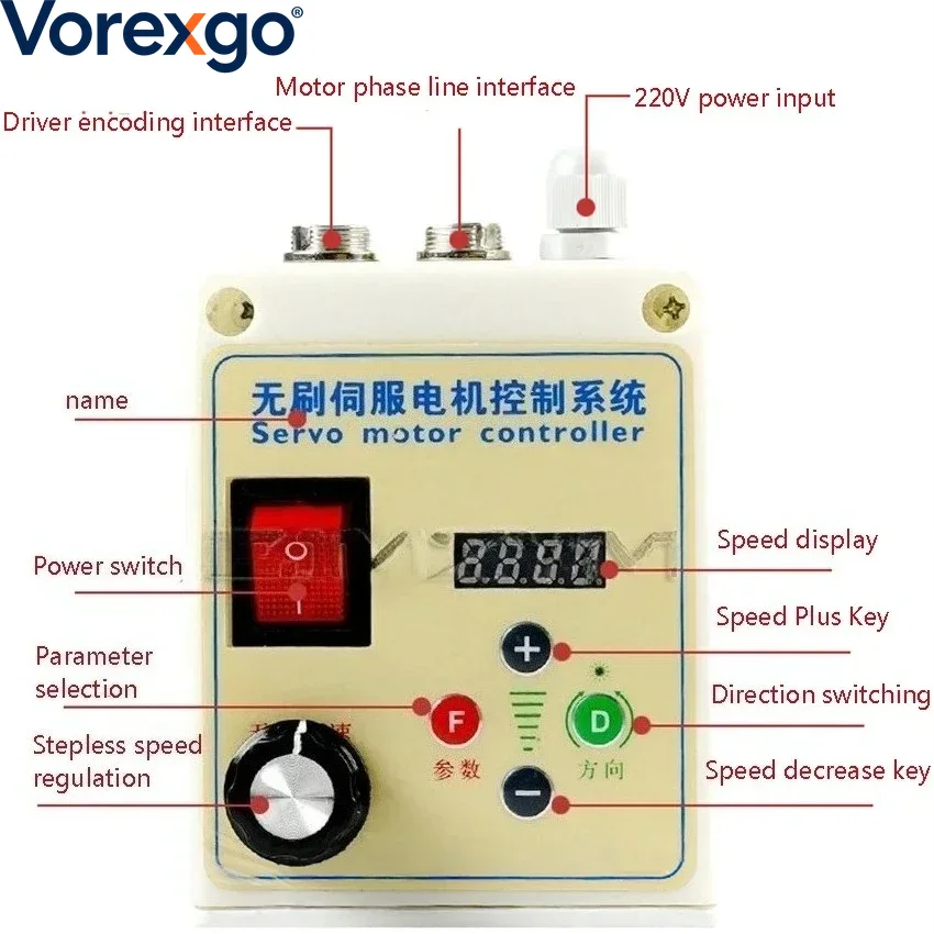 550W/750W Brushless Servo Moto - Servo Kit review and price