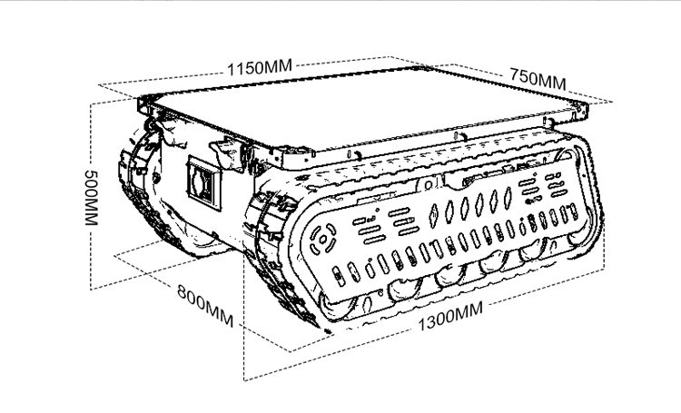 300 600kg Load RC Tank Crawler - Robot Track review and price