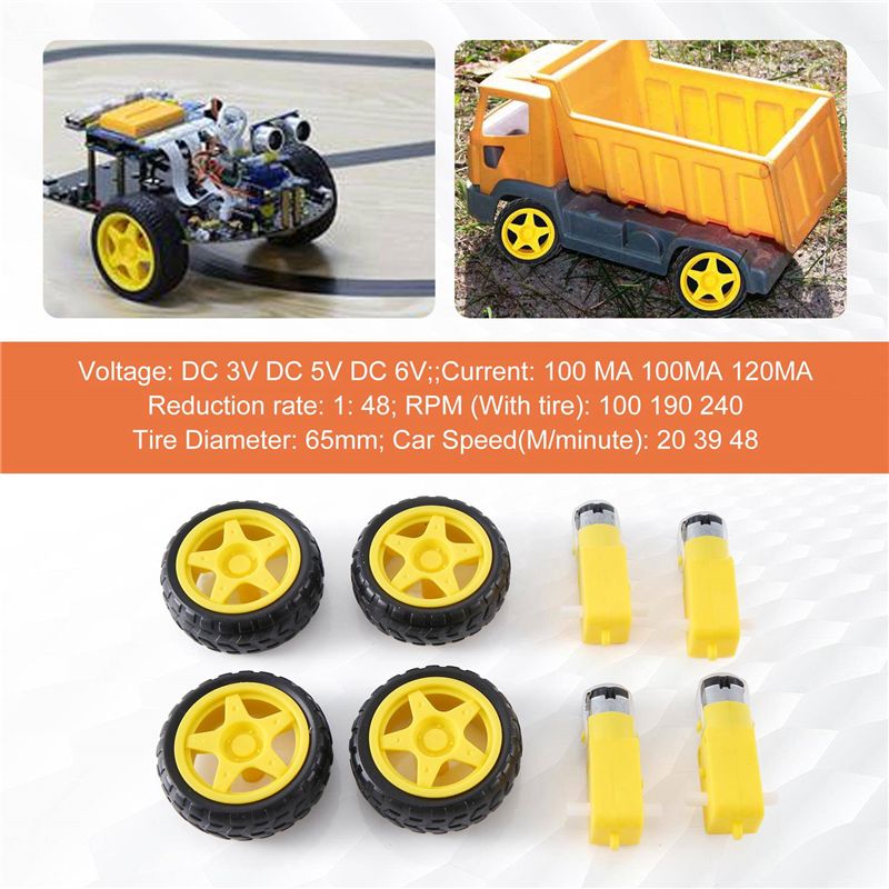 AB51 4 Pcs For Arduino Smart C - Robot Wheel review and price