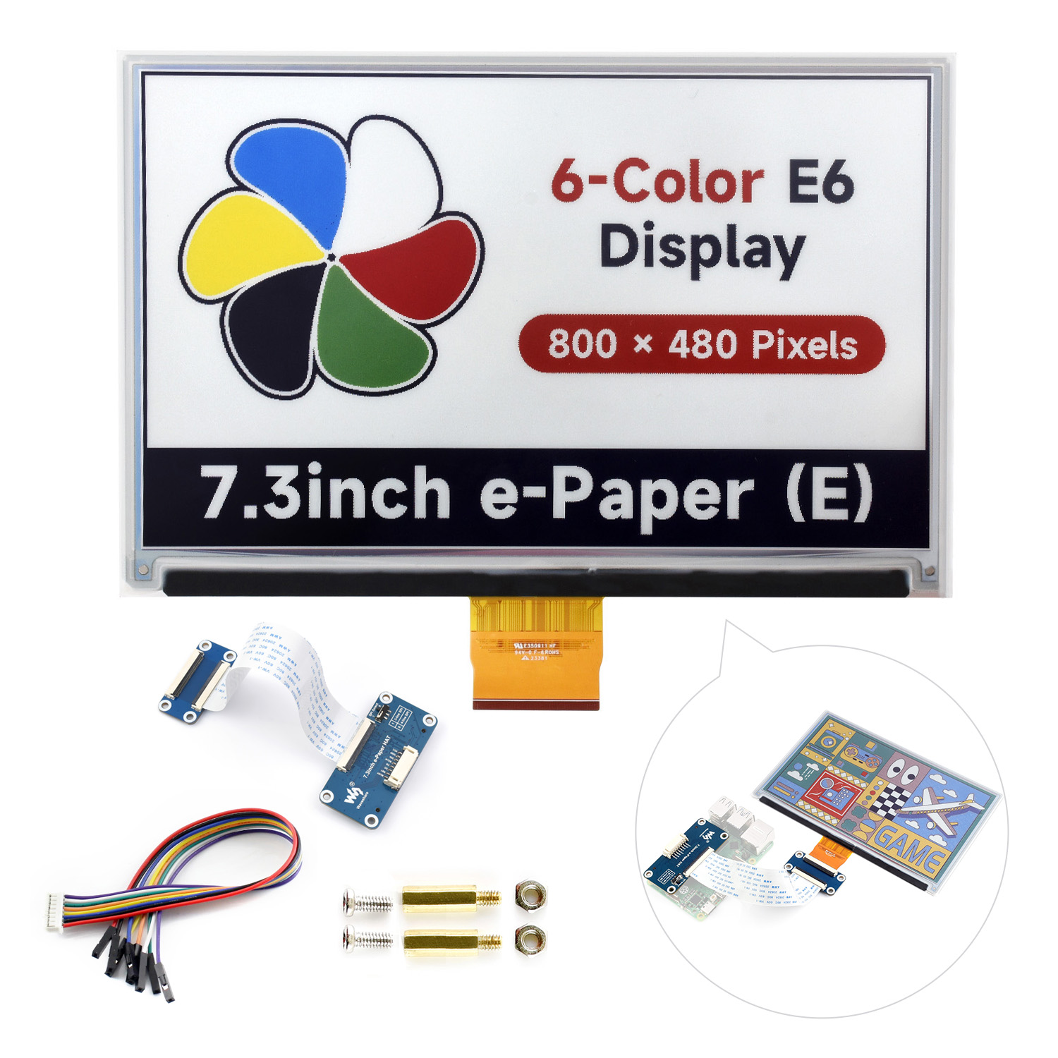 Waveshare 7.3inch 6-Color E-Pa - Stm32 Robot review and price
